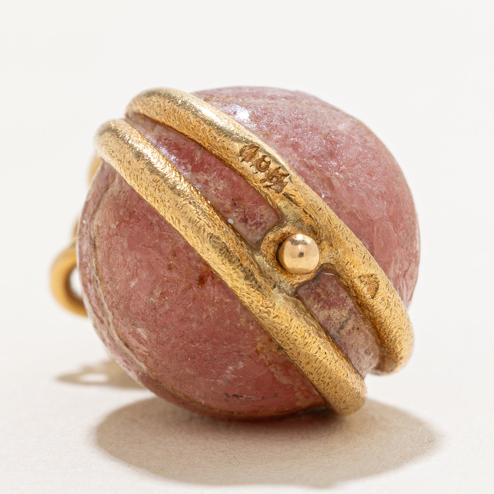 Cavelti Natural Rhodochrosite Egg Charm Pendant - 22.00 Carat Gemstone Jewelry for Healing, Meditation & Energy Work | Perfect for Crystal Collectors & Spiritual Gifts