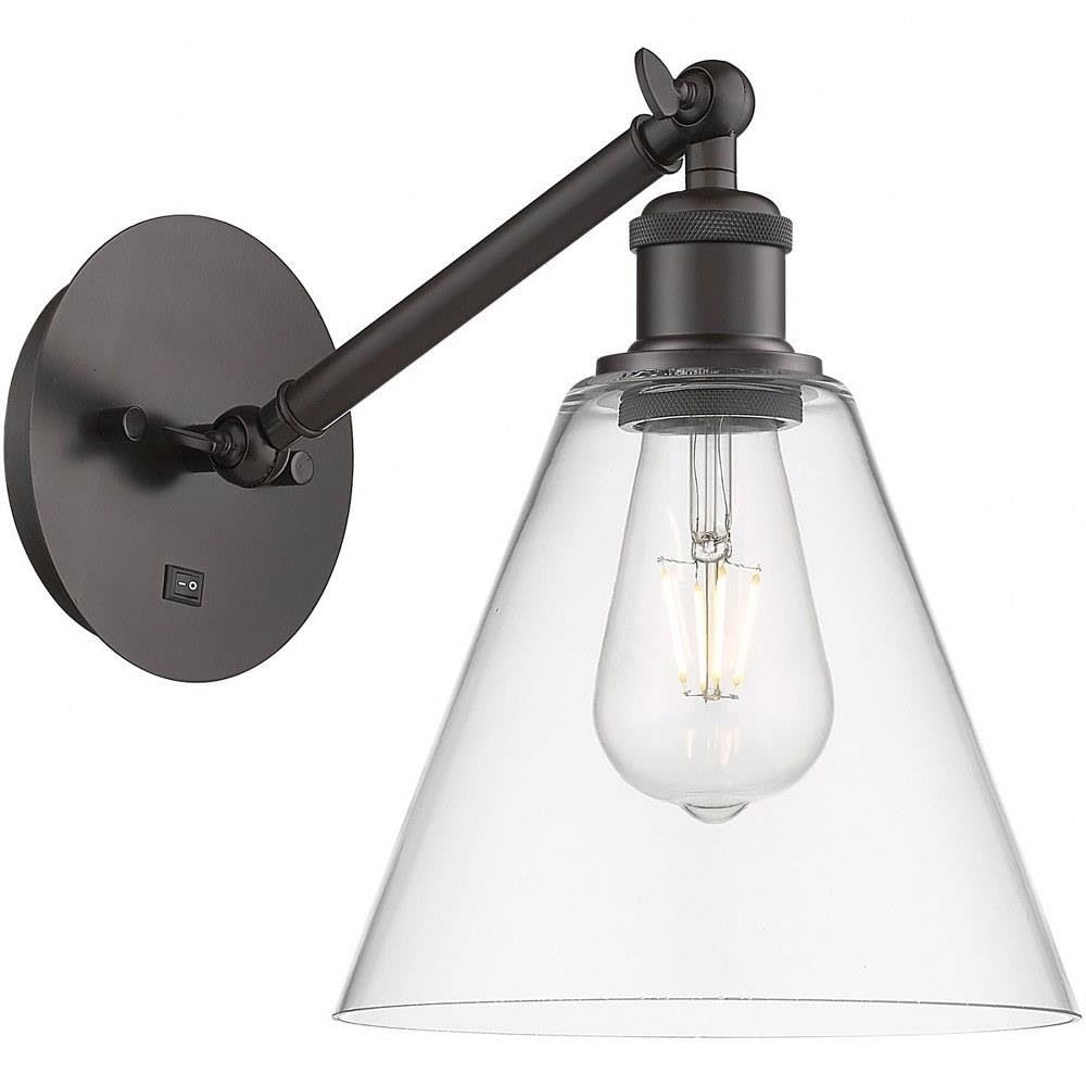 Innovations Lighting Athens - Industrial Style 1-Light Wall Sconce, 12.38