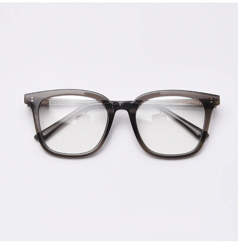 CCspace Unisex Full Rim Square TR90 Titanium Frame Eyeglasses 49863 - Lightweight & Durable Glasses for Work, Reading & Everyday Wear