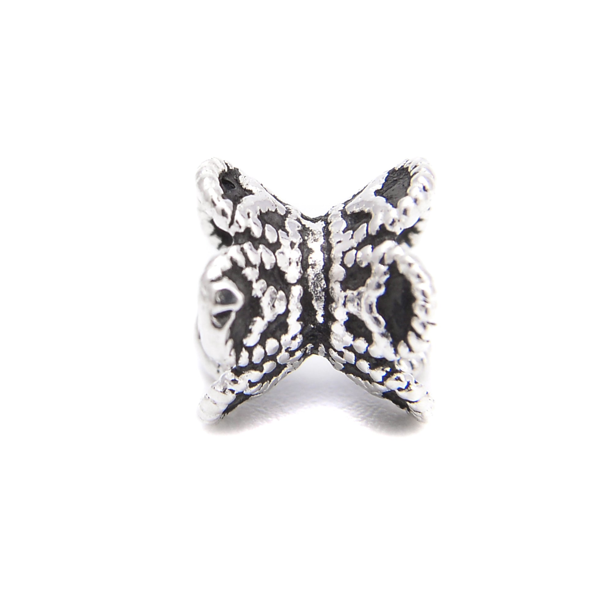 925 Sterling Silver Beads Cap 6x7mm - 8 Pcs Per Bag for Jewelry Making, DIY Bracelets & Necklaces - High-Quality Silver Bead Caps for Crafting