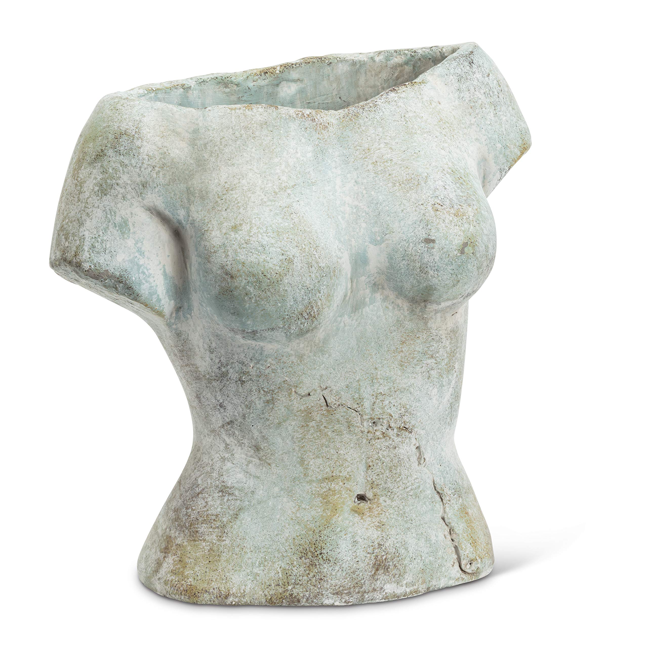 Abbott Collection 27-ATHENS-800 Modern Grey Planter - Indoor Outdoor Flower Pot for Home Garden, Patio, and Office Decor