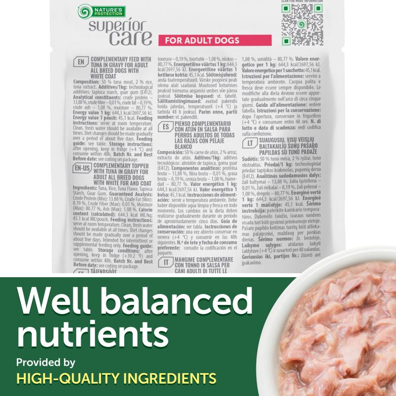 Premium Tuna & Rice Wet Dog Food for Adult Dogs - All Breeds - High Protein & Grain-Free Meal for Healthy Digestion - Perfect for Picky Eaters & Sensitive Stomachs