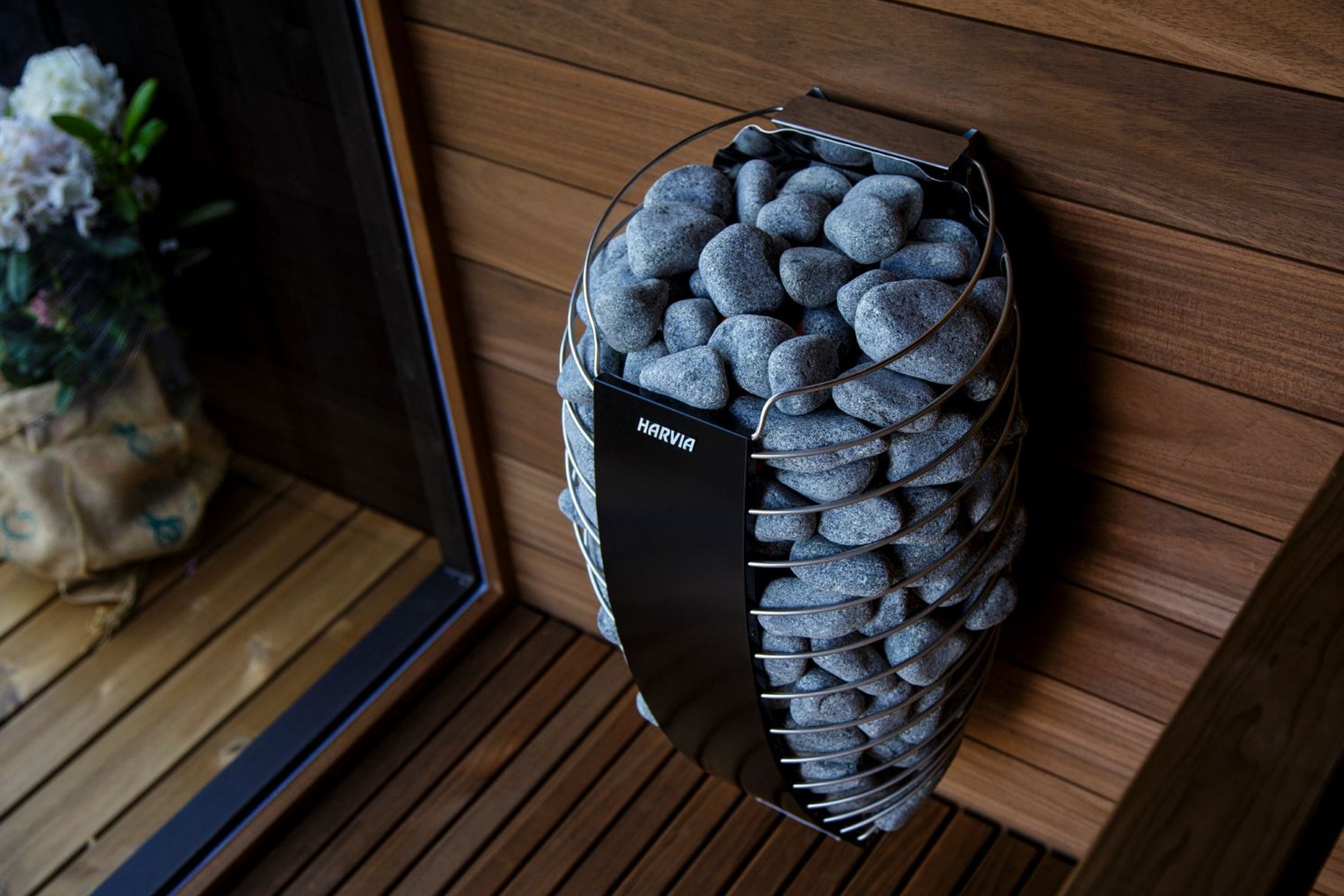 Harvia Spirit Electric Sauna Heater with Xenio WiFi Control - Smart Home Spa & Wellness Solution for Indoor Sauna Rooms