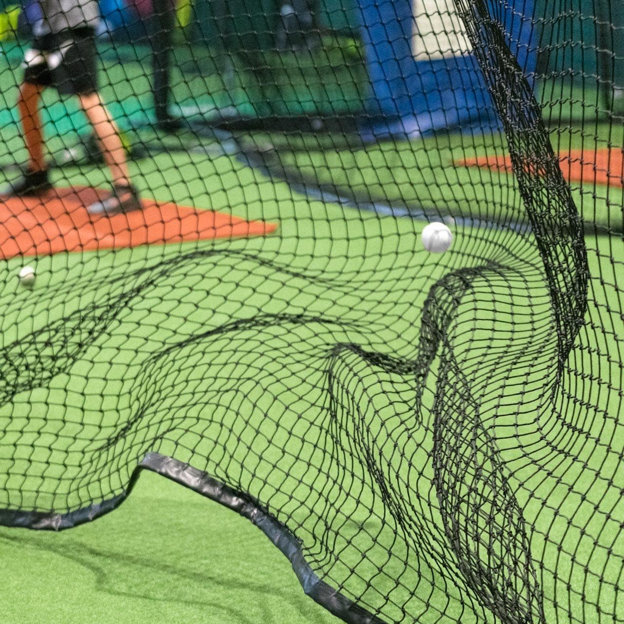 Pro Grade Baseball & Softball Backstop Net [50 Sizes] - 100% Weatherproof & Reinforced with Overlocked Edges (10'x24') - Perfect for Backyard Practice, Field Training & Game Protection