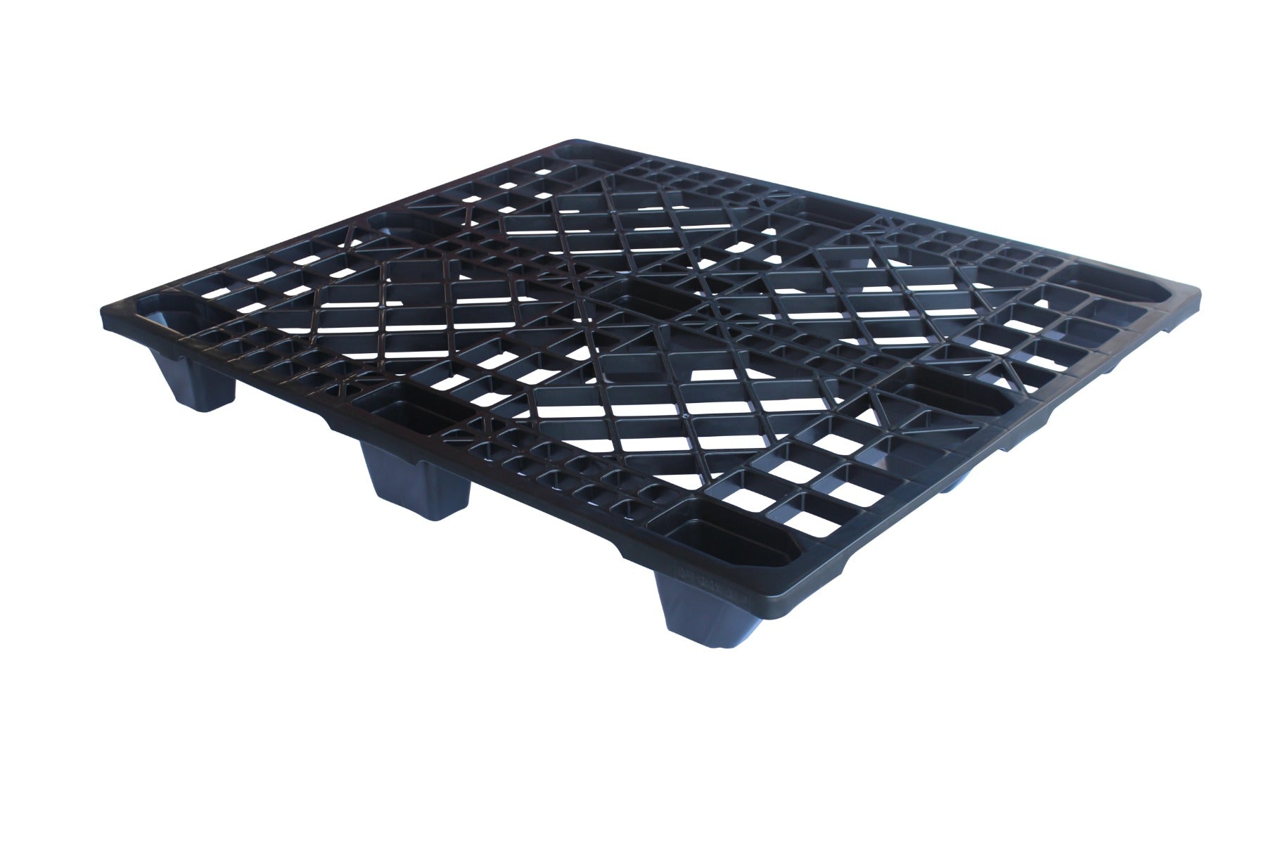 Heavy Duty Plastic Distribution Pallets for Warehouse Storage & Shipping - Durable Stackable Pallets for Industrial Use, Logistics & Supply Chain Management