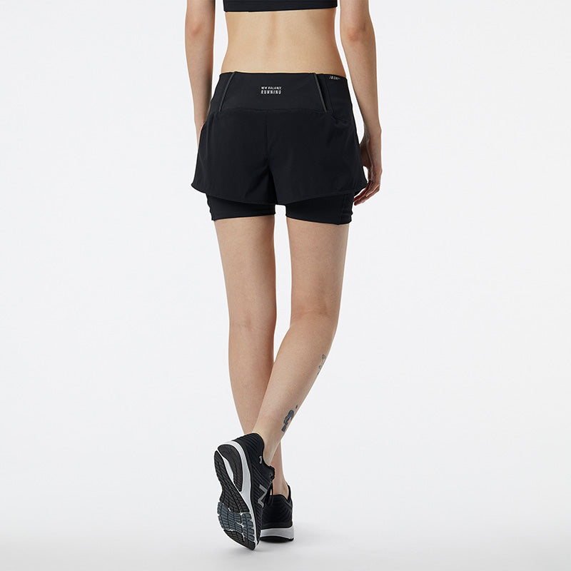 Women's Impact Run 2-in-1 Running Shorts - Breathable Athletic Shorts with Built-in Liner for Women - Perfect for Running, Gym Workouts & Yoga