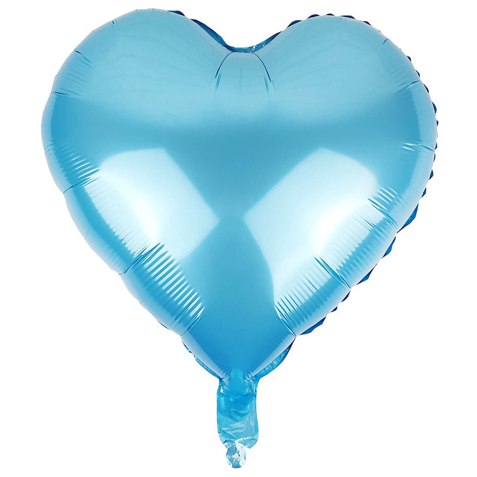 10Pcs Pearl Blue Foil Heart Shaped Balloons 18 Inch - Mylar Heart Balloons for Baby Shower, Wedding, Valentine's Day Decorations - Party Decor, Anniversary, Birthday, Romantic Events & Photo Backdrops