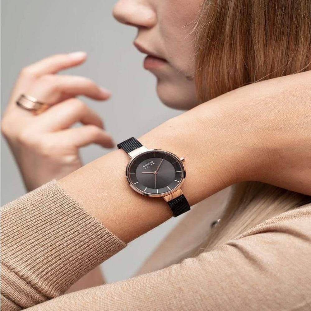 BERING 14631 166 Women's Watch - Elegant Stainless Steel & Crystal Design - Perfect for Office, Party & Everyday Wear