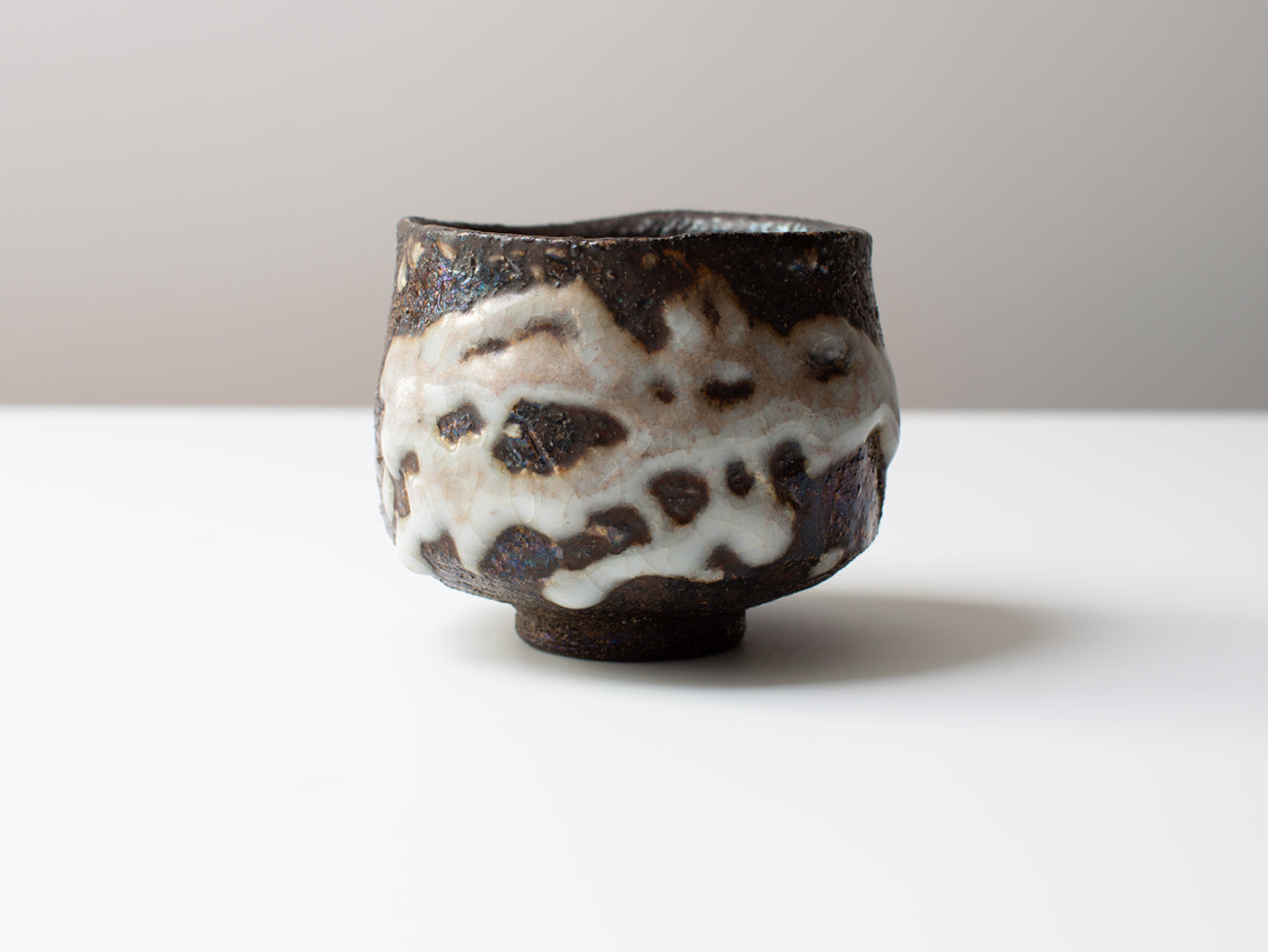 Premium Shino Glazed Cloud Bowl - No. 20 Handcrafted Ceramic Tea Bowl for Matcha, Japanese Tea Ceremony & Home Decor