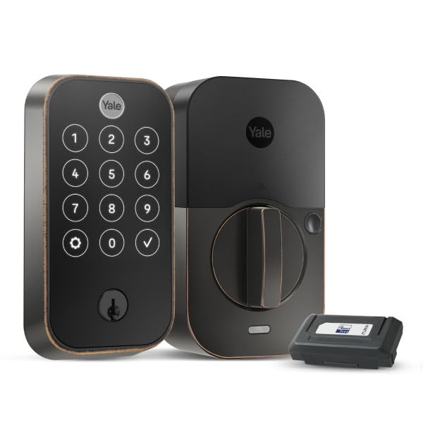 Yale Assure Lock 2 Touch with Z-Wave - Smart Deadbolt Fingerprint Entry Door Lock in Bronze Finish | Keyless Smart Home Security for Front Door, Apartment & Vacation Rental
