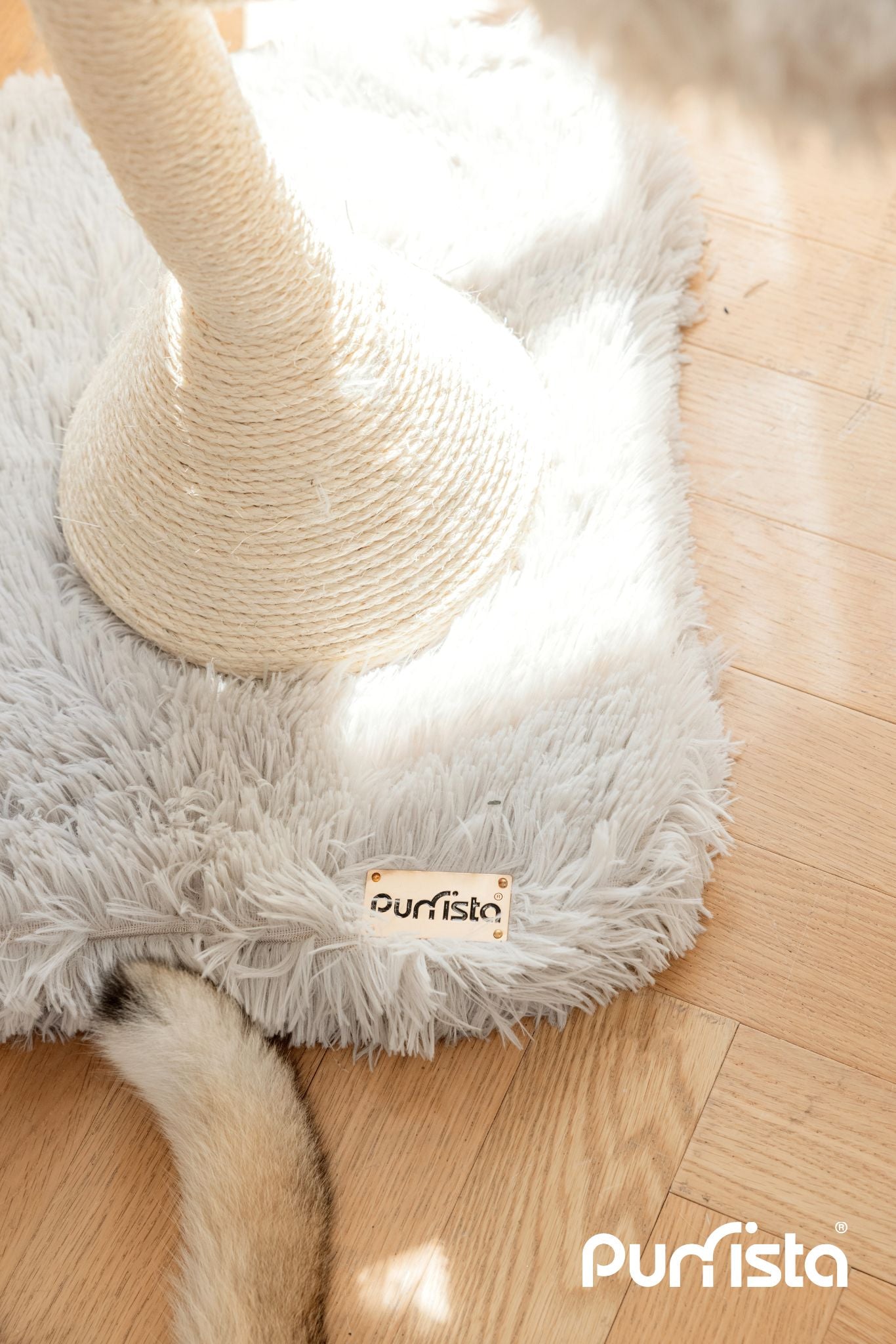 120cm Purrista Mushroom Ice Cream Cat Tree - Grey | Multi-Level Cat Climbing Tower with Scratching Posts & Cozy Perches for Indoor Cats | Perfect for Play, Rest & Scratching in Living Rooms & Bedrooms