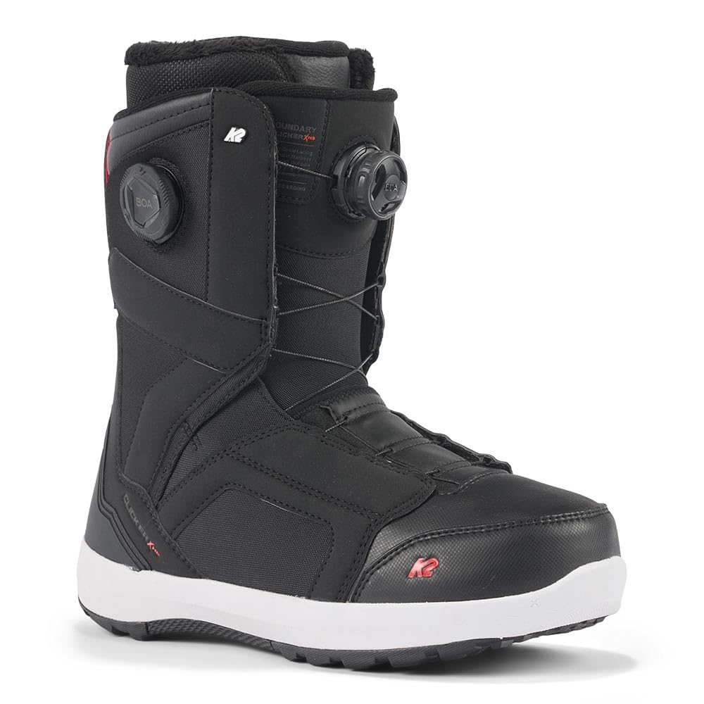 K2 Boundary Clicker X HB Men's Snowboard Boots - Lightweight & Comfortable for All-Mountain Riding - Perfect for Freestyle, Park, and Backcountry Snowboarding