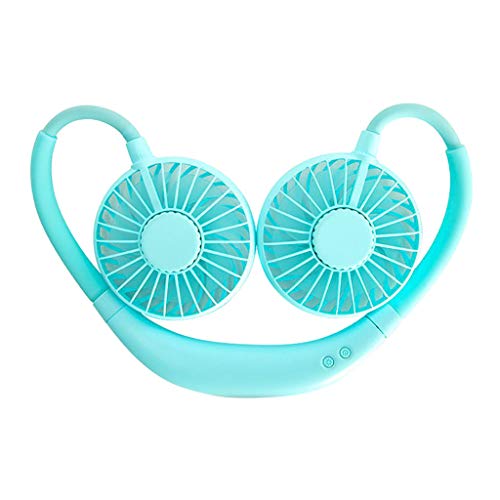 Becoler Portable Hands-Free Mini USB Neck Fan - Rechargeable Battery Operated, 12H Working Time, 3 Speed Levels, 360° Adjustable for Office, Travel, Outdoor & Camping - Stay Cool Anywhere
