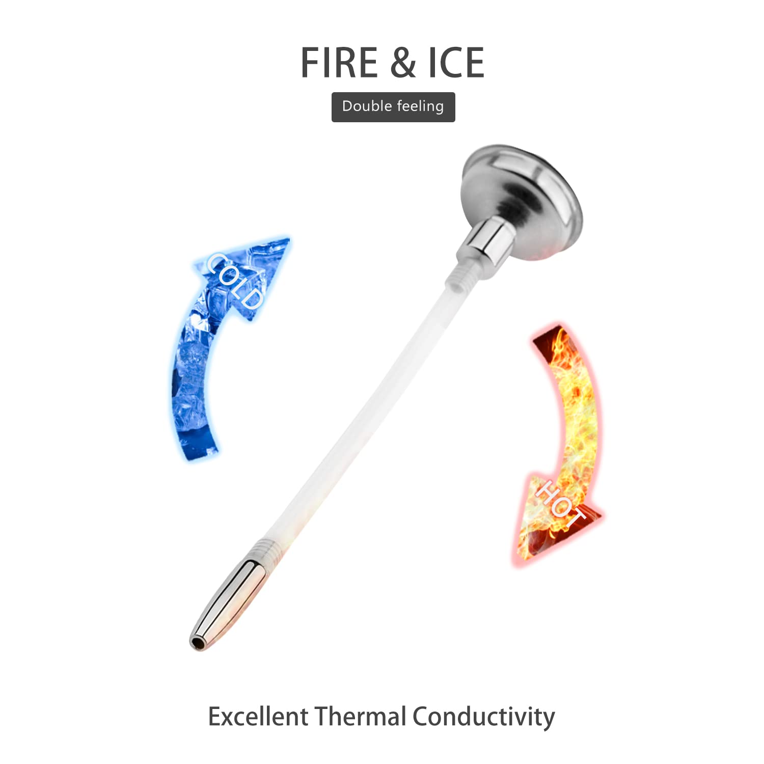 Flexible Urethral Penis Plug - 7.87 Inch Funnel Urethral Sounding Sex Toy for Men | BDSM, Prostate Stimulation & Sensual Play