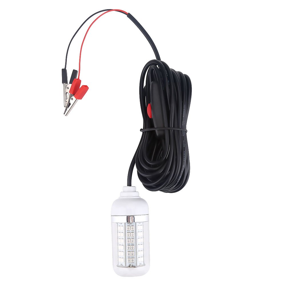 Zerone 12V 108LEDs Submersible Underwater Fishing Light - IP68 Waterproof LED Fish Attractor Lamp for Night Boat Fishing | Perfect for Deep Sea, Lake & River Fishing Adventures