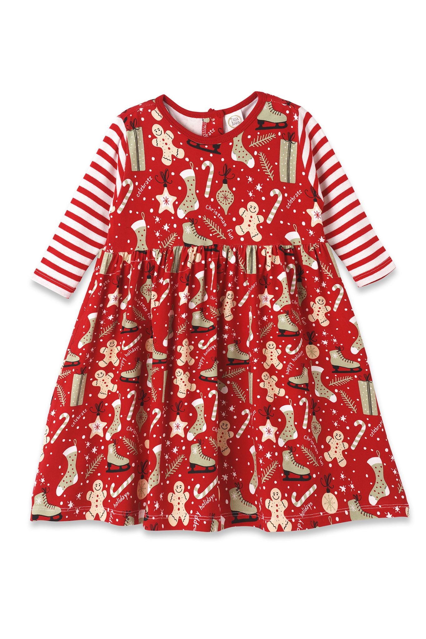 Christmas Joy Dress for Toddler Girls - Festive Holiday Party Outfit for Christmas Photos & Family Gatherings