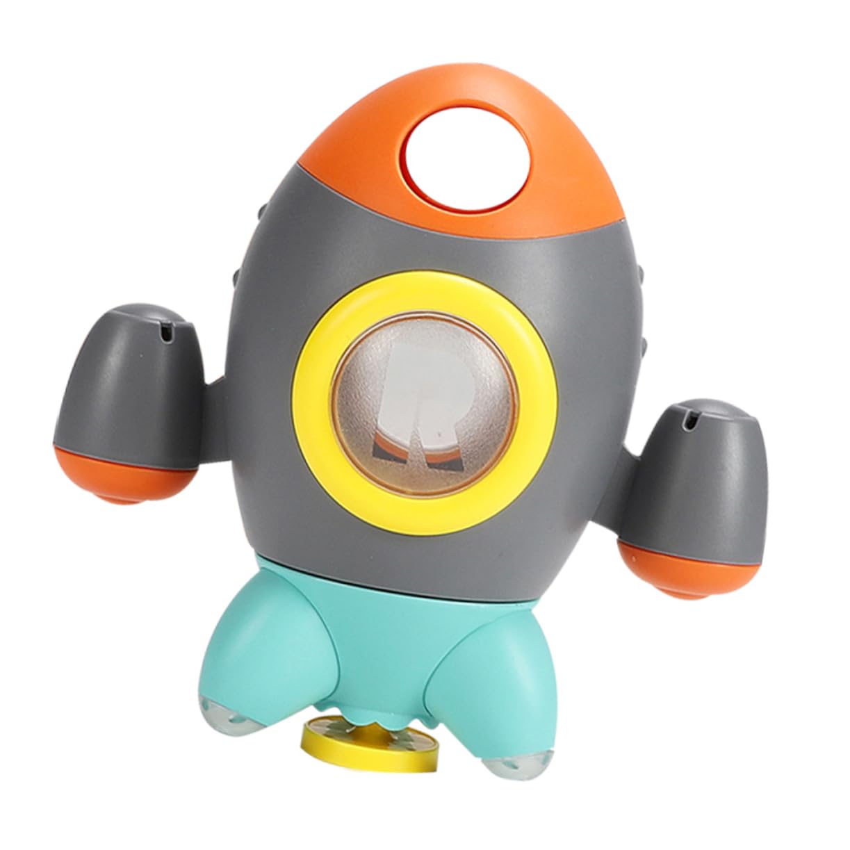3 Pcs Rocket Fountain Bath Toys for Kids - Rotating Water Sprinkler, ABS Grey Bathtub Toys for Toddlers & Children | Fun Bath Time Play, Outdoor Water Games, Pool Party Activities