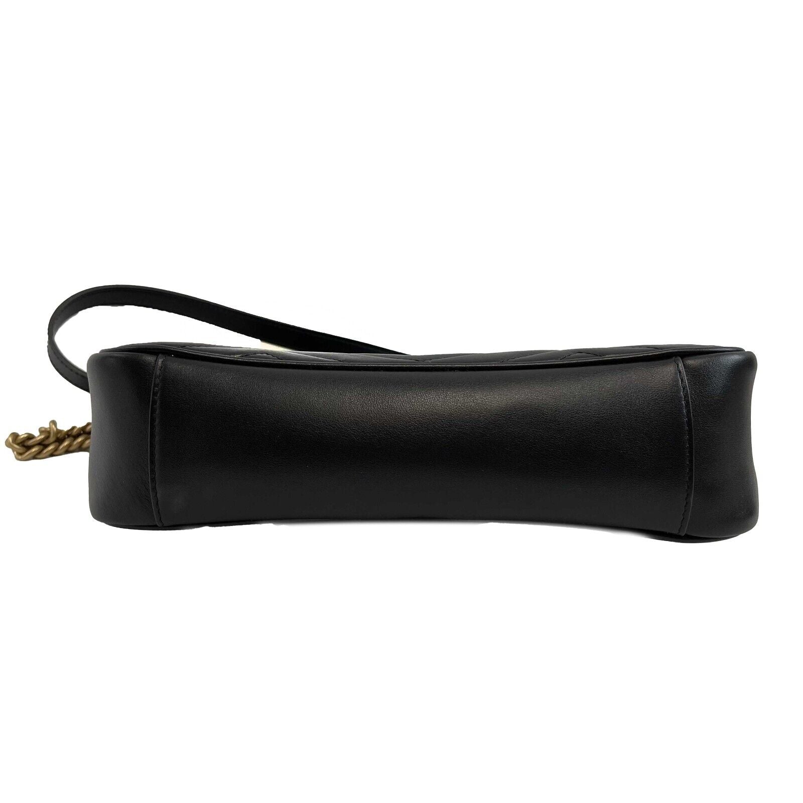 Gucci GG Marmont Small Flap Bag - Black Leather Crossbody Purse for Women | Perfect for Date Night, Work & Travel