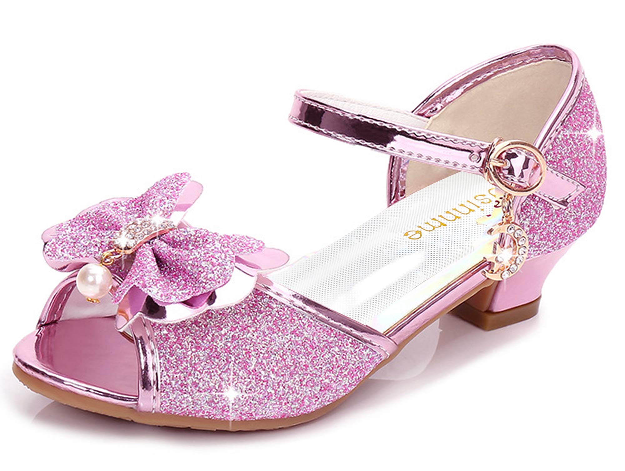 Osinnme Toddler & Little Big Kid Girls' Wedding Sandals - Comfortable Flower Girl Shoes for Special Occasions, Parties & Formal Events