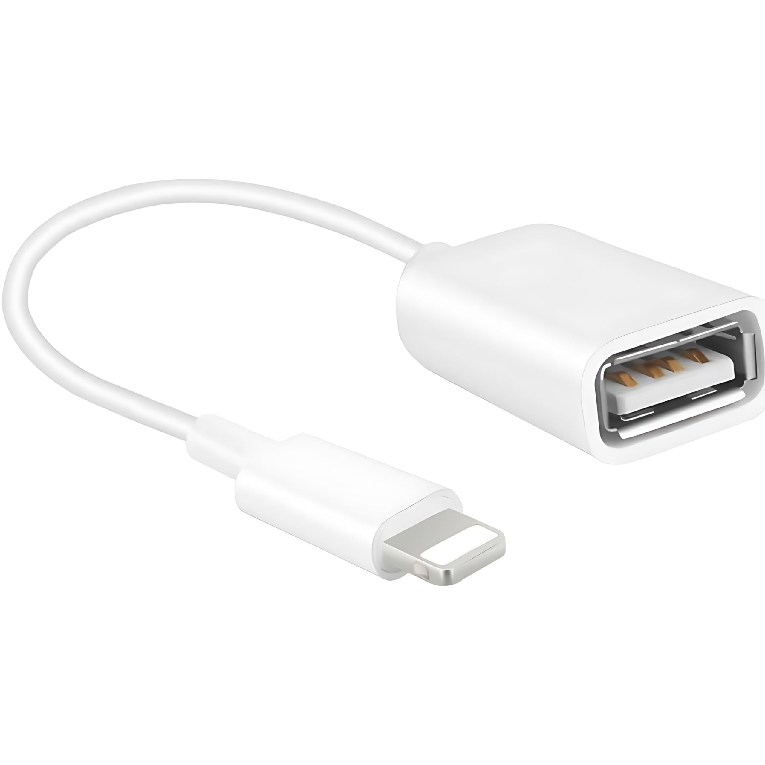 Original Title: USB Camera Adapter For iphone To USB OTG Camera Adapter USB 3.0 Adapter USB Male to Female Data Sync Supports Card Reader Keyboard Mouse Game Controller USB Flash Drive   Optimized Title: **USB 3.0 OTG Camera Adapter for iPhone - Male to Female Connector for Data Sync, Card Reader, Keyboard, Mouse & Game Controller - Compatible with USB Flash Drives (Perfect for Photography, Gaming & File Transfer)**