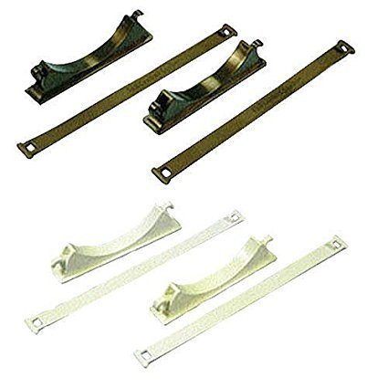Trident Roll Control Locking Tank Brackets (White) - Heavy Duty RV & Marine Water Tank Stabilizers for Secure Transport & Storage