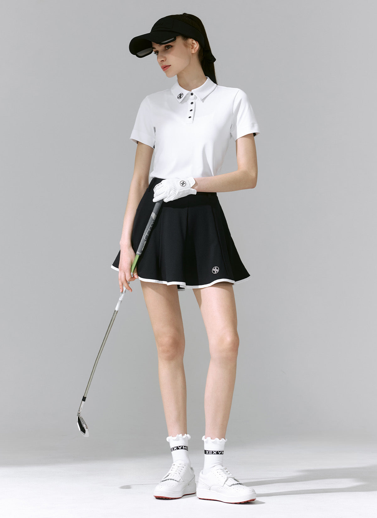 Flared Skirt with Line Trim - Women's A-Line Midi Skirt for Casual & Office Wear | Perfect for Spring & Summer Outfits
