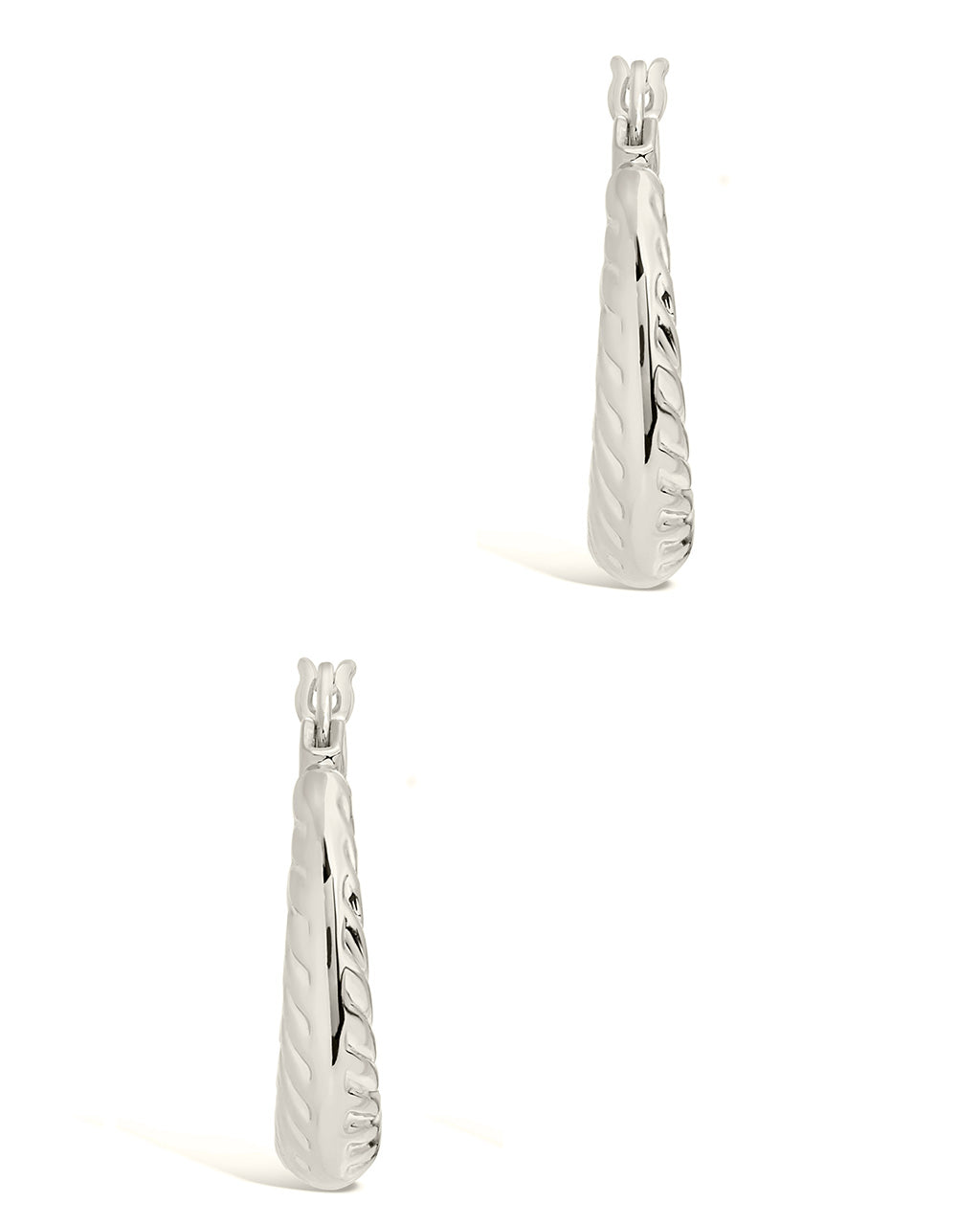 Delia Textured Hoop Earrings for Women - Fashion Gold Plated Dangle Earrings for Daily Wear, Party & Gift Giving