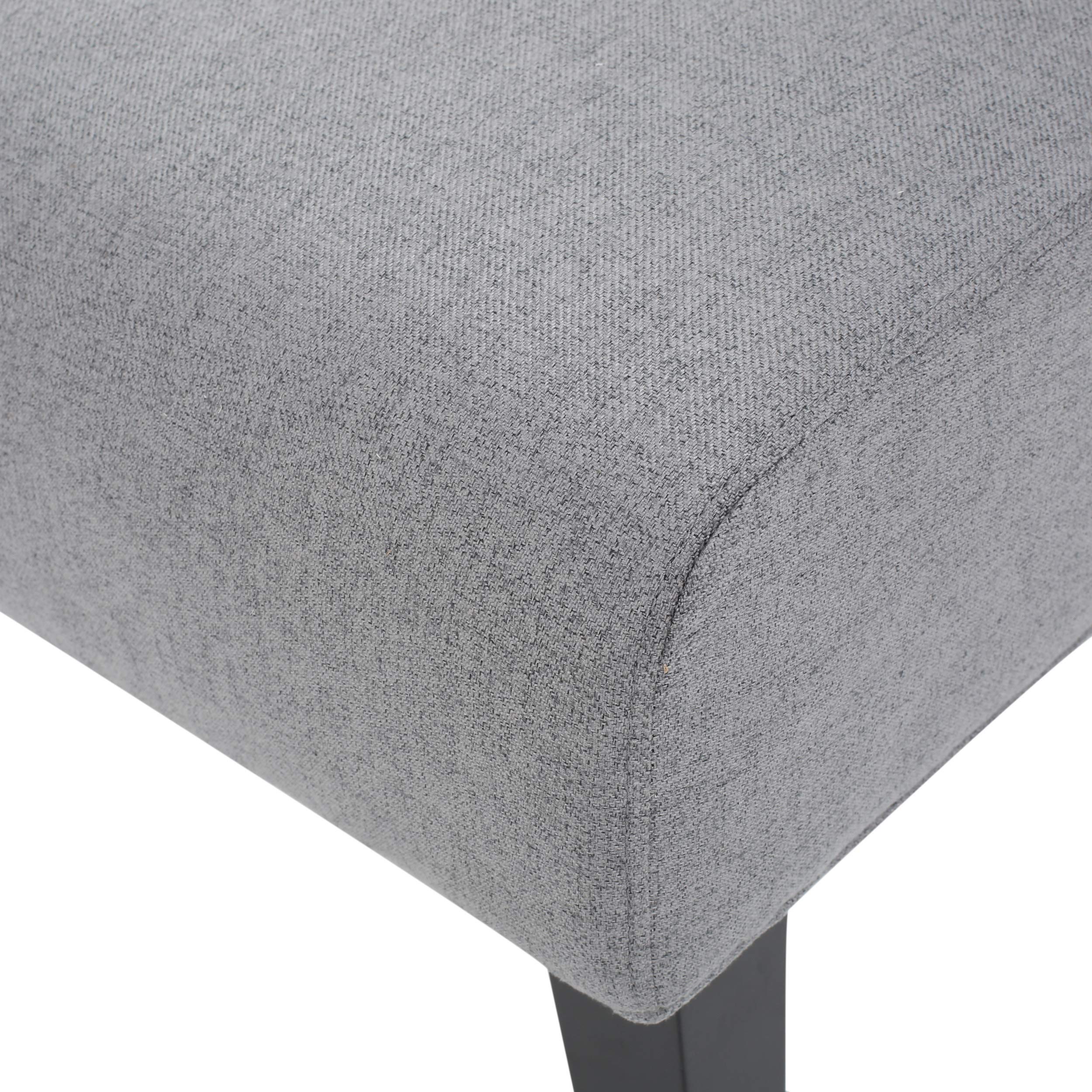 Christopher Knight Home Kassi Fabric Accent Chair - Grey Upholstered Living Room Chair for Small Spaces, Bedroom or Office - Comfortable Modern Lounge Seating for Home Decor