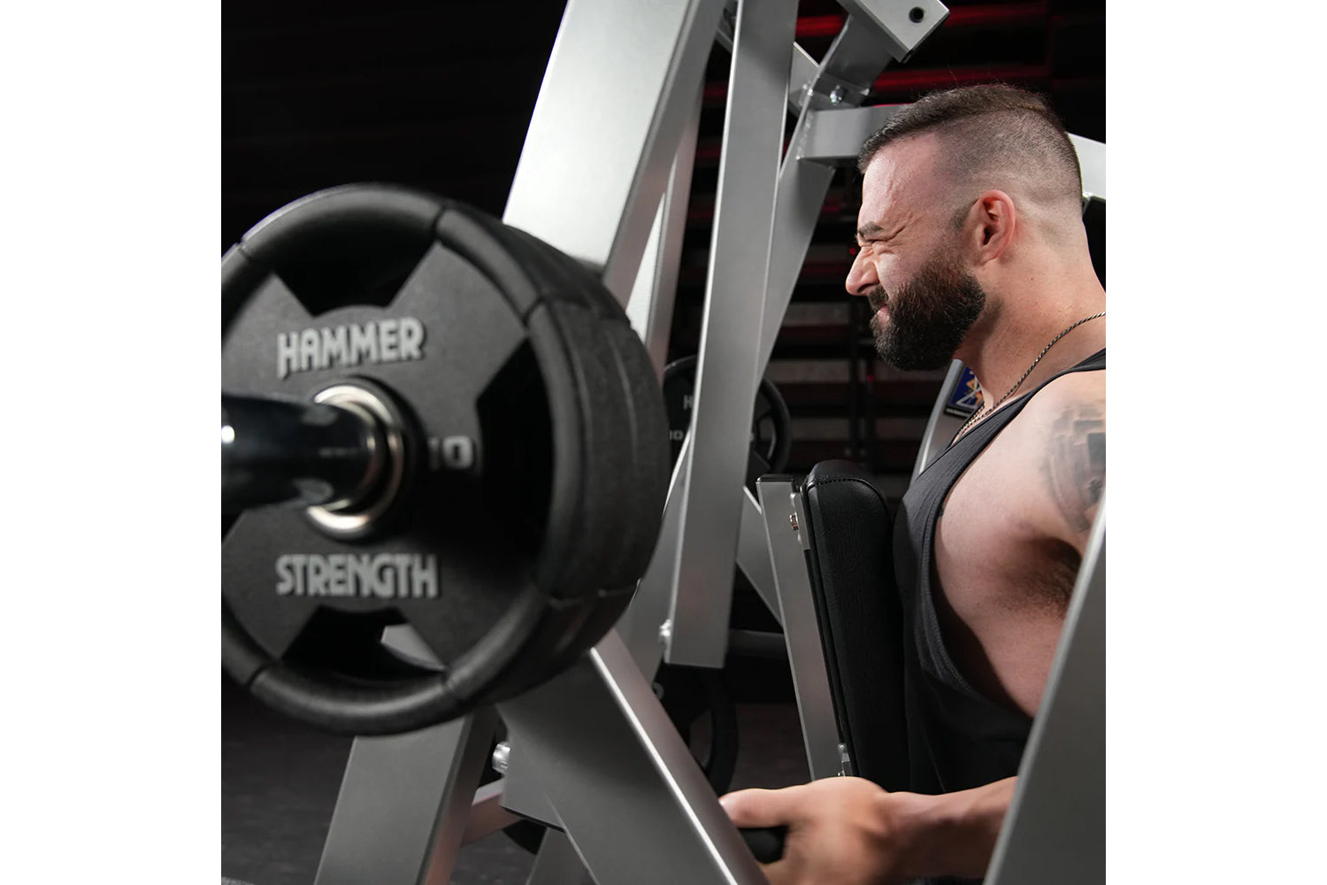 Hammer Strength Plate Loaded Iso-Lateral Row Machine for Home & Commercial Gym - Build Back Muscles with Adjustable Weight Training Equipment