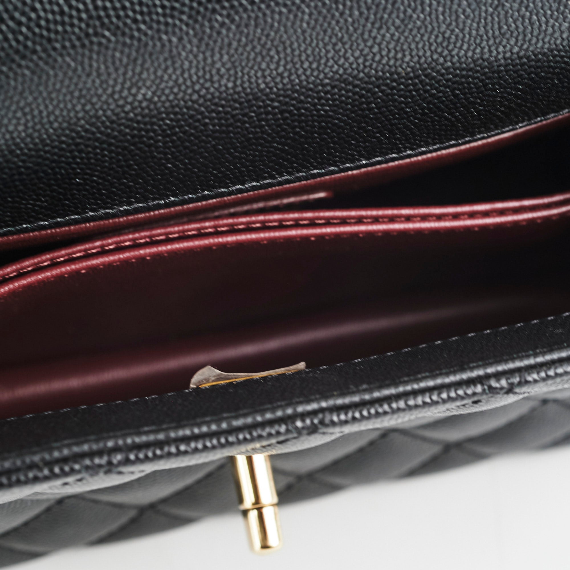Chanel Small Coco Handle Bag in Black Caviar Leather - Luxury Crossbody Purse for Women, Perfect for Date Night & Evening Events