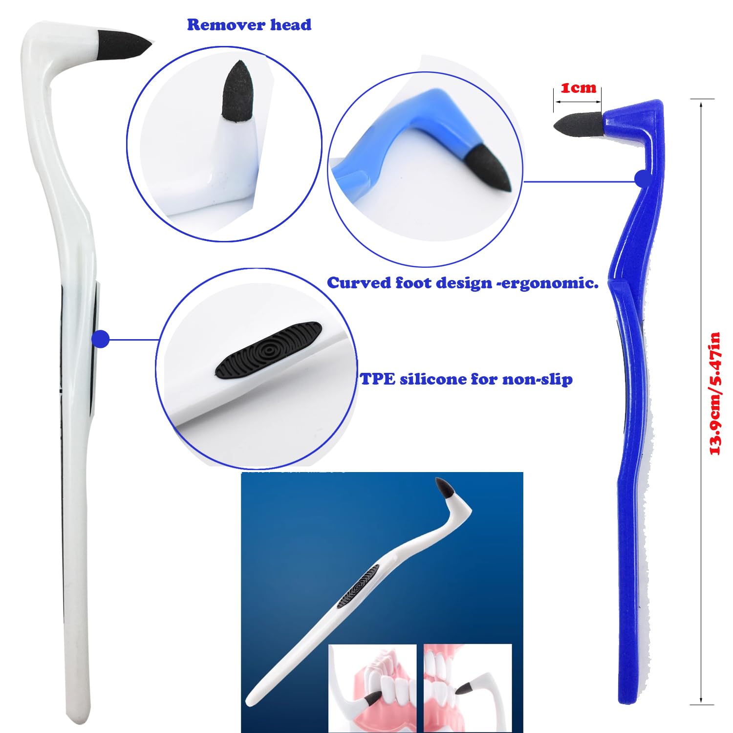 Professional Teeth Whitening Kit - Stain Remover & Tartar Eraser Tool for Dental Plaque Cleaning, Home Calculus Removal, Non-Electric Dentist-Grade Polisher | Perfect for At-Home Oral Care & Smile Brightening