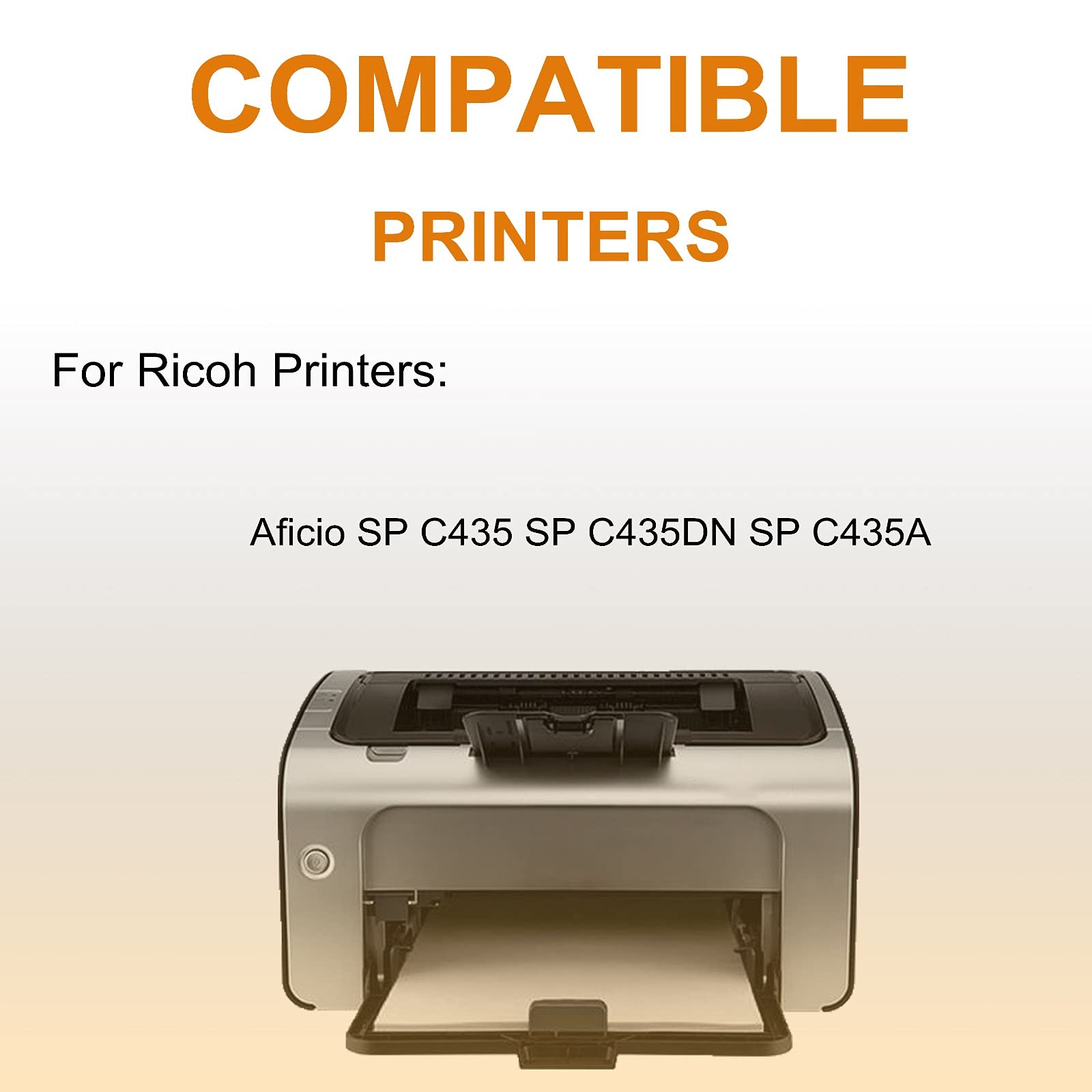 3 Pack (Cyan + Yellow + Magenta) High Yield Compatible 821246 821244 821245 Laser Toner Cartridge for Ricoh Aficio SP C435 SP C435DN SP C435A Printer - Perfect for Office Printing, Document Reproduction & High-Volume Color Printing Needs