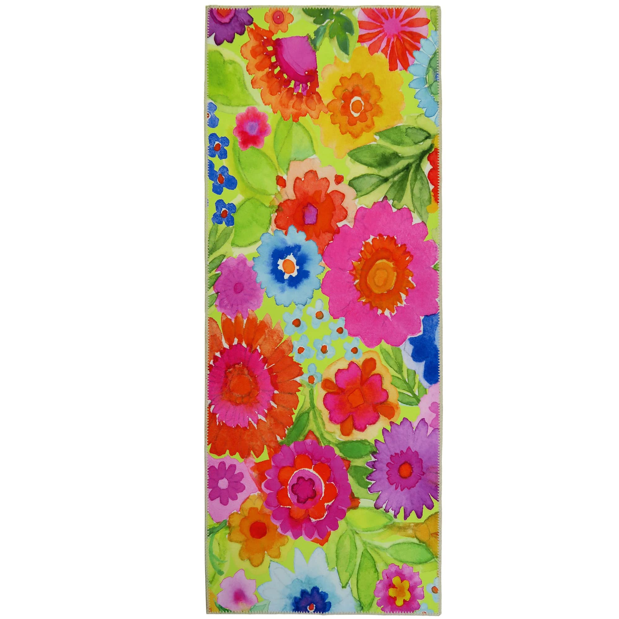 Colorful Floral Runner Rug - 21