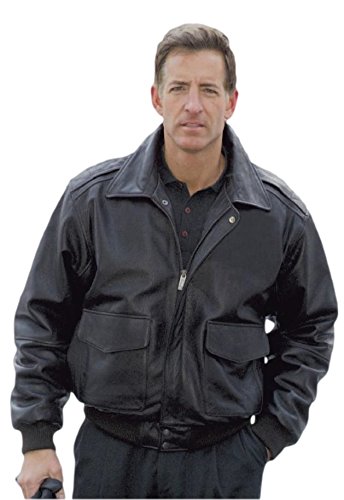 REED Men's Premium Genuine Leather Aviator Bomber Jacket - Classic Pilot Style Outerwear for Casual Wear & Motorcycle Riding
