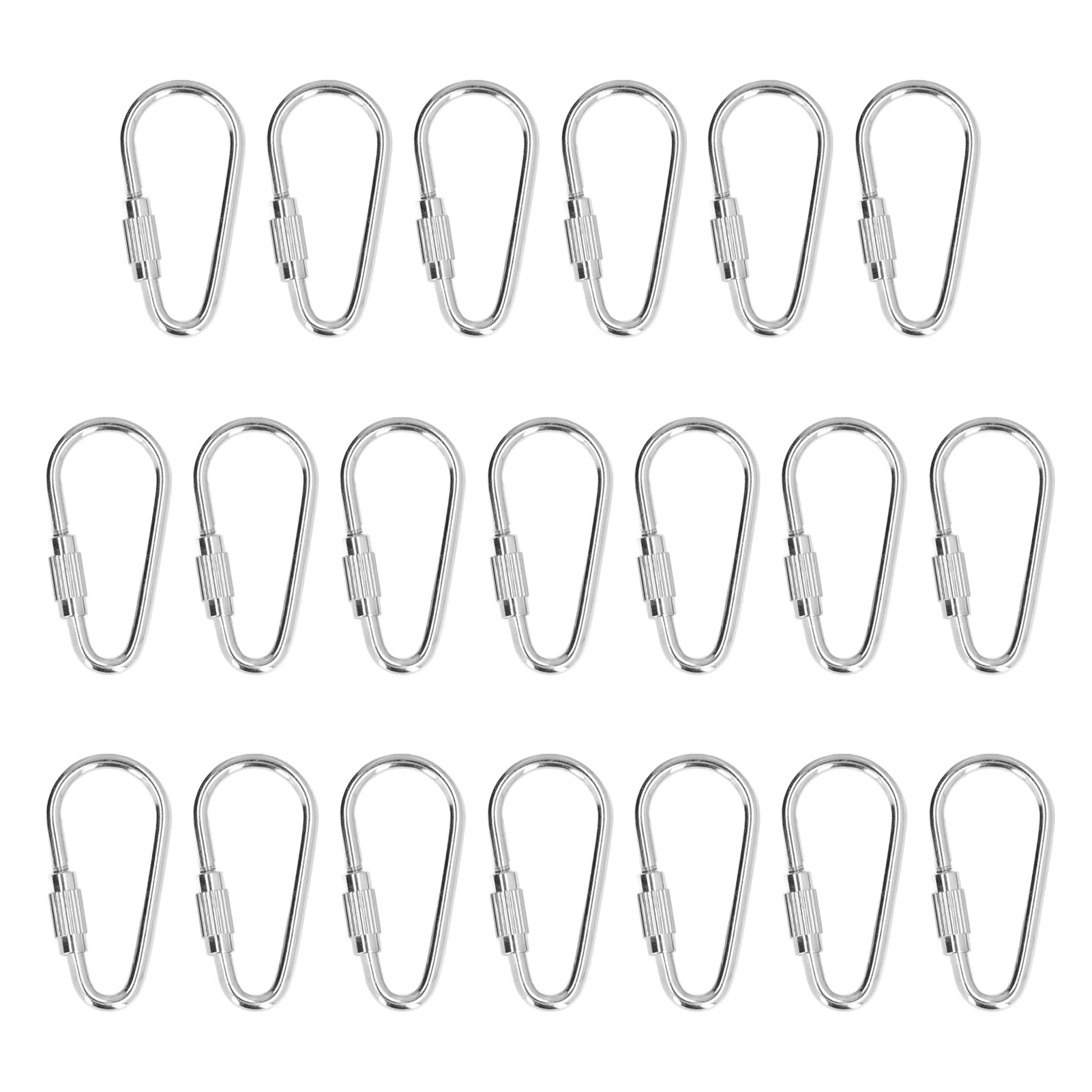 20 Pcs Stainless Steel Bird Leg Rings - Bite Resistant Parrot Foot Bands for Conure, Cockatiel, Cockatoo & Lovebird | Durable Bird Toy Accessories for Training, Identification & Breeding