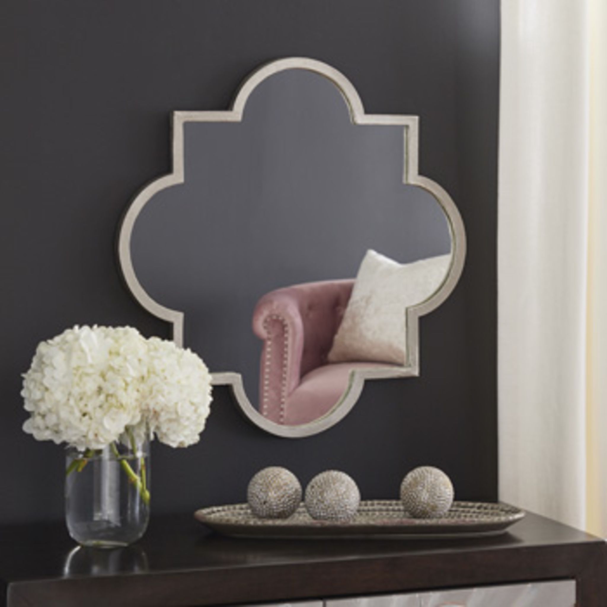 Beaumour 24x24 Inch Wall Mirror - Full Length Decorative Mirror for Bedroom, Bathroom, Living Room & Entryway - Stylish Home Decor & Vanity Mirror