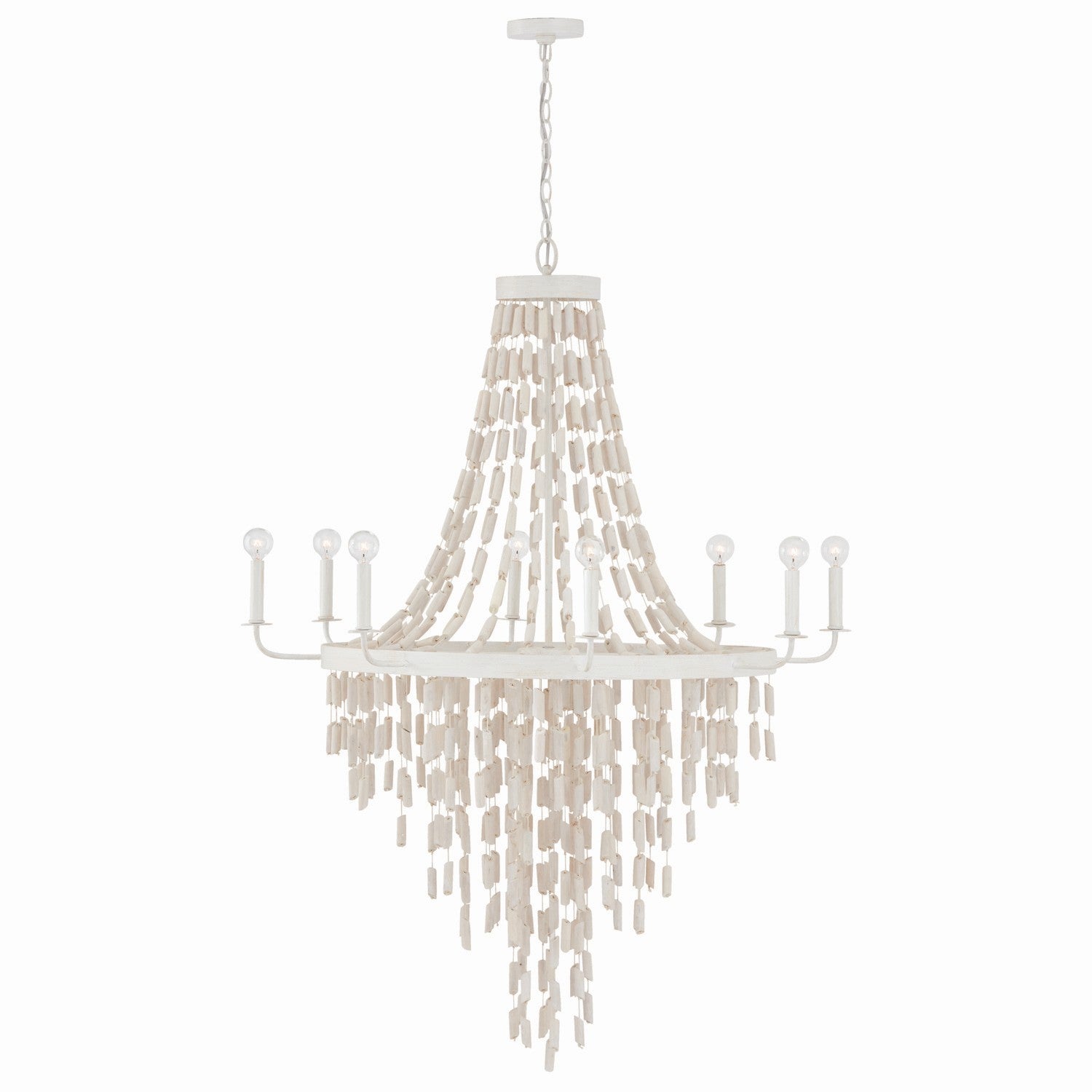 Elegant Capital Lighting 8-Light Chandelier - Modern Crystal Ceiling Fixture for Dining Room, Living Room & Bedroom Lighting