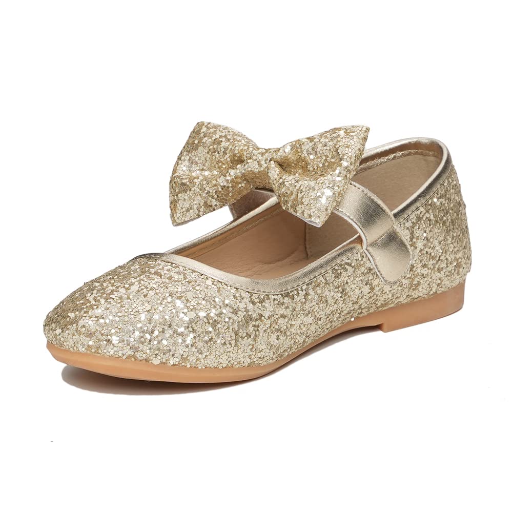 Sparkly Ballet Flats for Girls - Slip-On Glitter Dress Shoes for Toddlers & Little Kids | Perfect for Parties, School & Special Occasions
