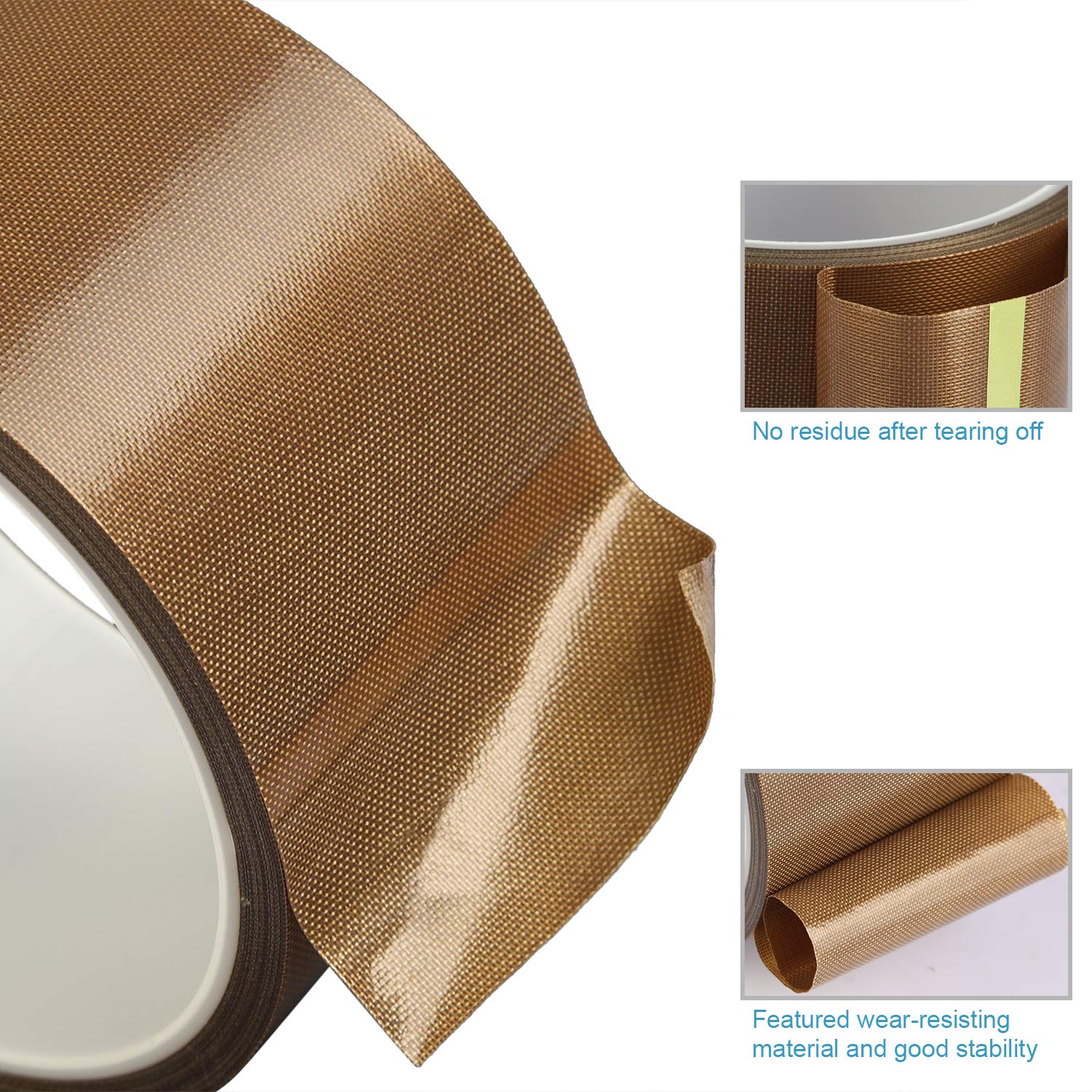 High Temperature PTFE Teflon Tape for Vacuum Sealer Machines - 3/4