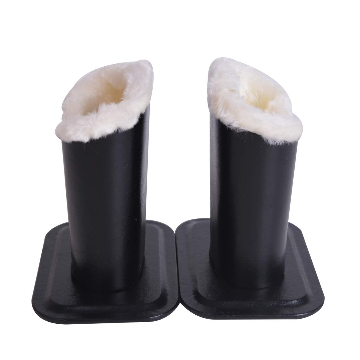 Baitaihem 2 Pack Plush Lined Eyeglasses Holder Stand - Soft Protective Glasses Case for Desk & Nightstand - Perfect for Home, Office, and Travel Organization