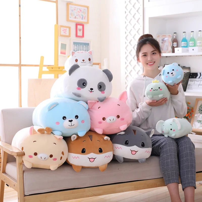 4PCS Japanese Sumikko Gurashi Plush Pillow Set - Soft Stuffed Animal Dolls for Kids, Cute Anime Corner Bio Pillow, Perfect Gift for Children | Bedroom Decor, Nursery Accent, Playtime Companion