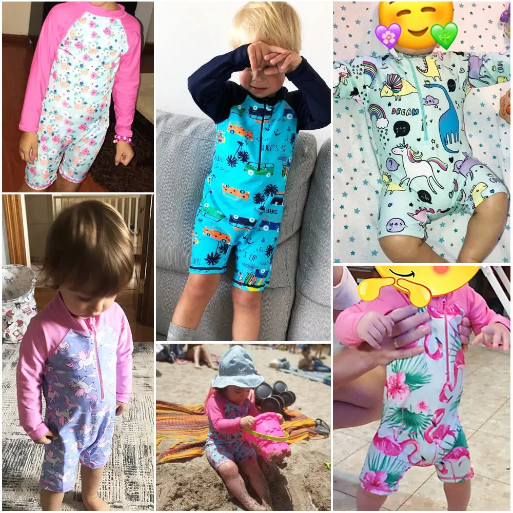 One Piece Swimsuit for Girls 0-6 Years | Cute Baby Swimwear for Toddlers & Kids - Perfect for Beach, Pool & Summer Water Play