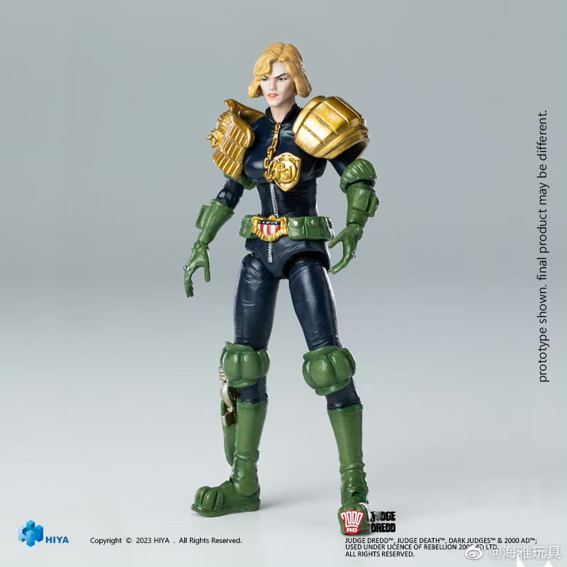 1/18 Scale HIYA 4-Inch Action Figure - Exquisite Mini Series Judge Anderson vs The Dark Judges - Perfect for Collectors, Display & Diorama Scenes
