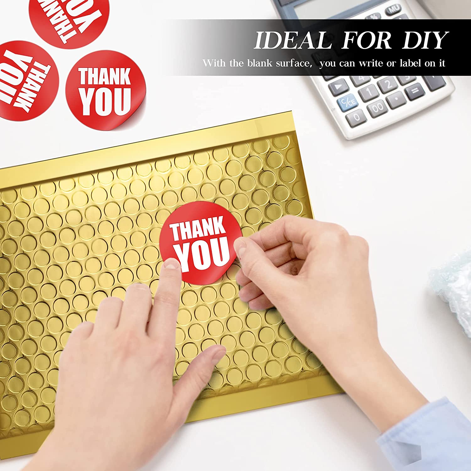 6x10 Bubble Mailer Padded Envelopes - Gold Color | Waterproof & Tear-Resistant Shipping Envelopes for Ecommerce, Small Packages, Jewelry & Documents | Perfect for Online Sellers, Amazon FBA & USPS Shipping