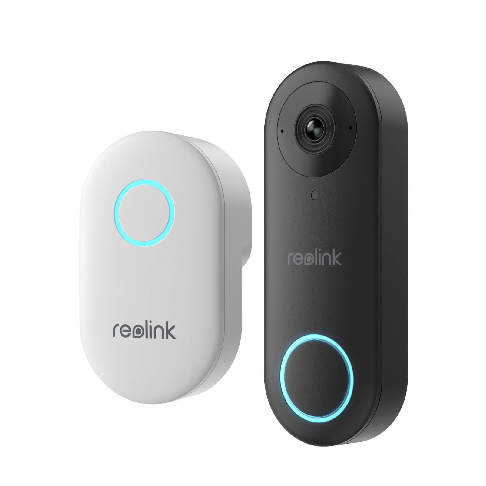 REOLINK 2K Plug-in Smart Doorbell Camera & Outdoor Security Camera Bundle - No Subscription Needed, Local Storage, All-in-One App Control - Perfect for Home Security & Front Door Monitoring