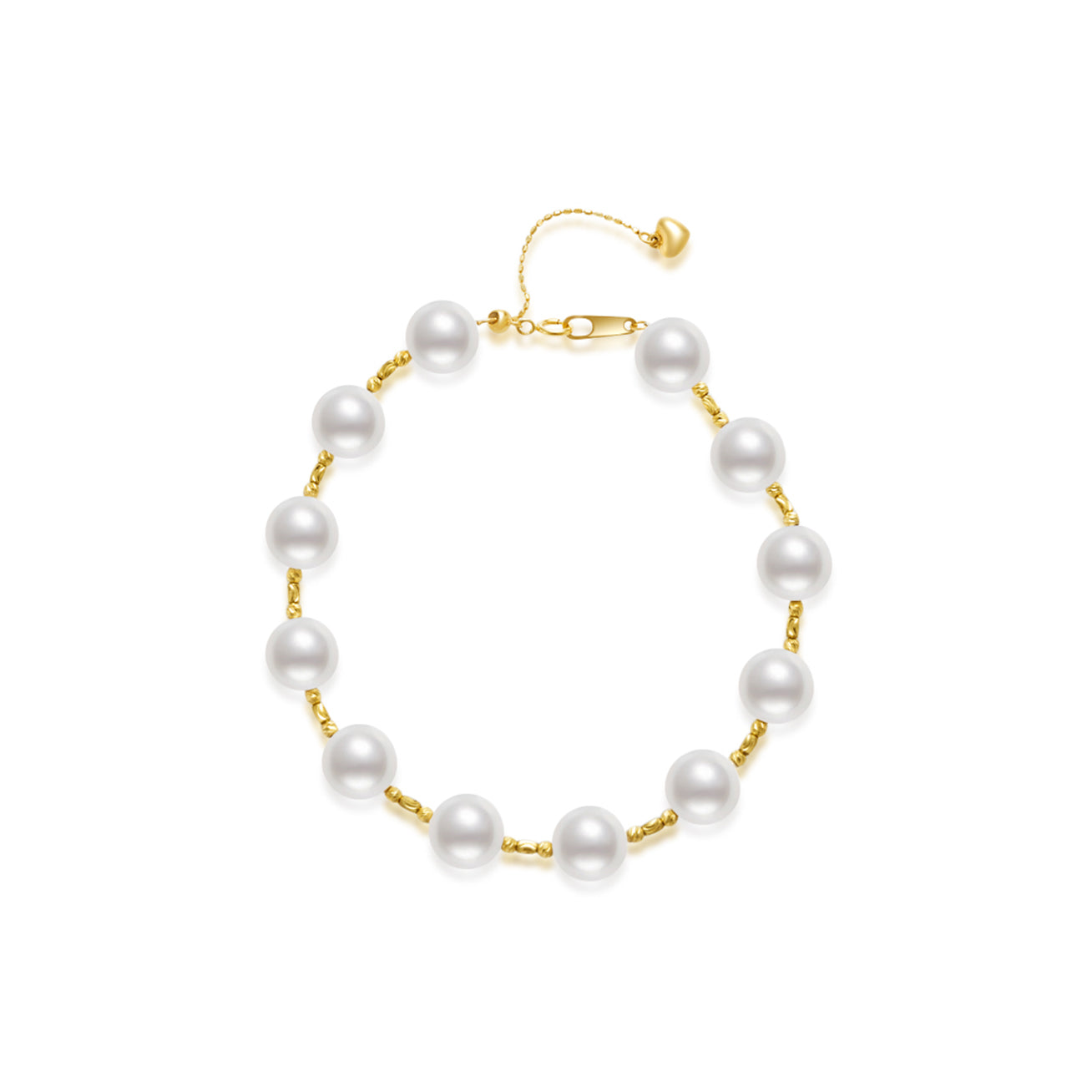 18K Solid Gold Akoya Pearl Bracelet for Women - Elegant Luxury Jewelry Gift (KB00031) | Perfect for Weddings, Anniversaries & Special Occasions