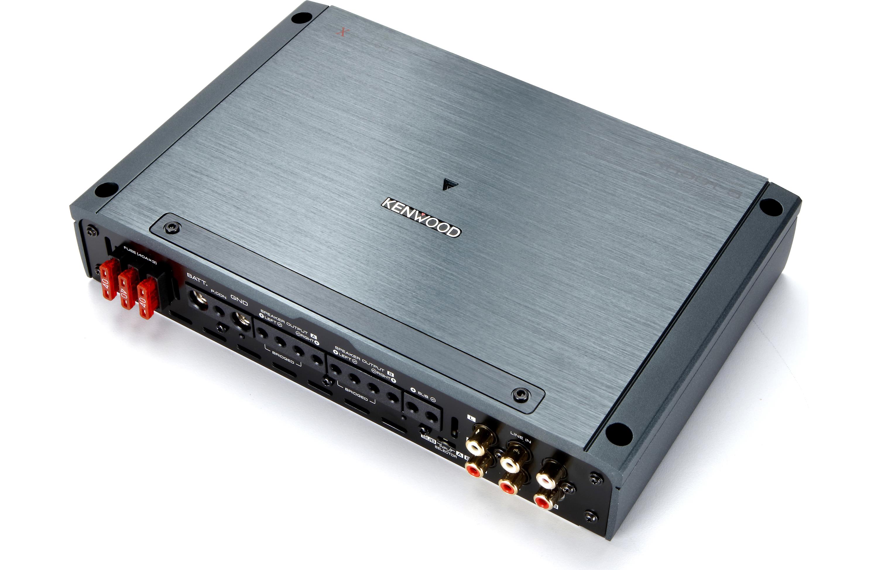 Kenwood Excelon XR901-5 XR Series Class D 5 Channel Car Amplifier - High Power Audio for Cars, Trucks & SUVs - Perfect for Upgrading Your Vehicle Sound System