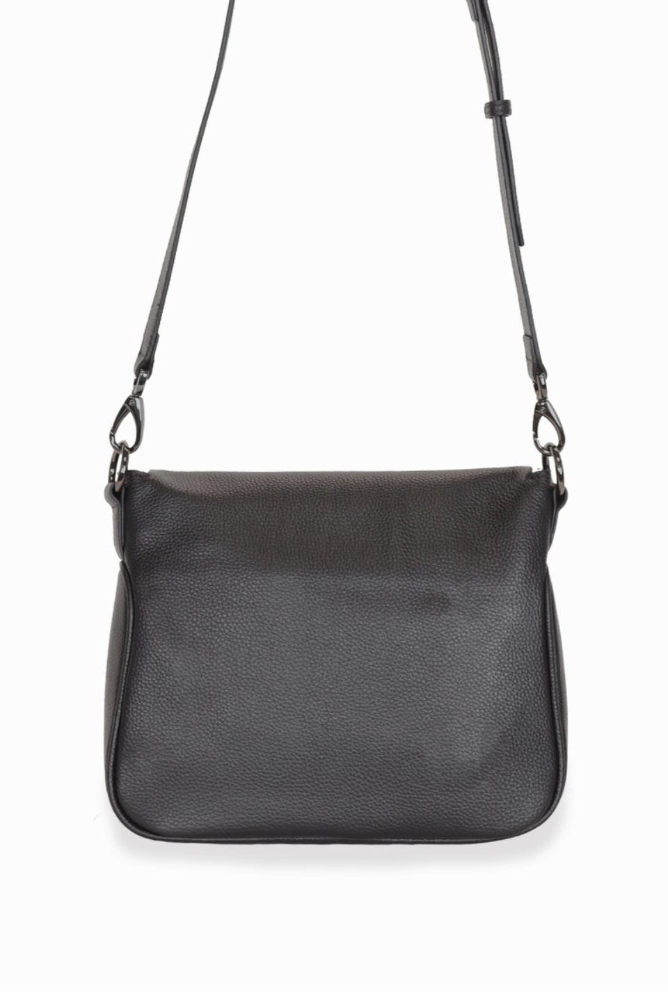 For Keeps Black Crossbody Bag with Zipped Flat Gunmetal Hardware - Stylish & Secure Everyday Purse for Women, Perfect for Work, Travel and Shopping