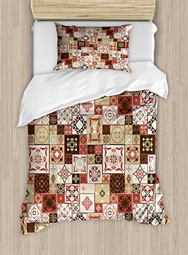 Cream Dark Coral Brown