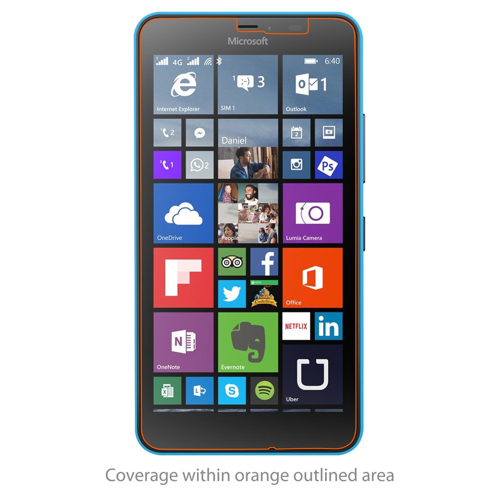 BoxWave ClearTouch Glass 9H Tempered Glass Screen Protector for Microsoft Lumia 640 XL - Ultra HD Clarity, Anti-Scratch & Bubble-Free Protection - Perfect for Work, Travel & Everyday Use